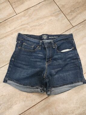 Signature by Levi Strauss Dark Blue Denim Jean Shorts